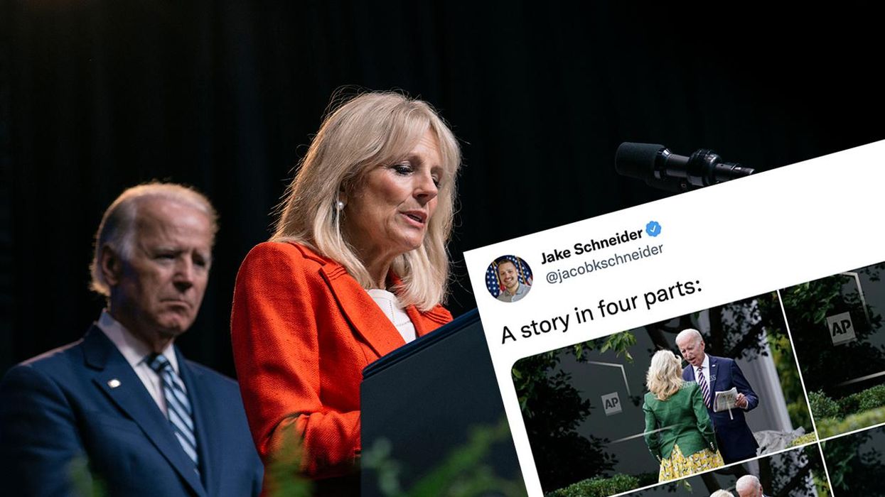 Twitter User Collects Amazing AP Photos of Jill Scolding Joe Biden, Joe Looking Like He Just Got Punished