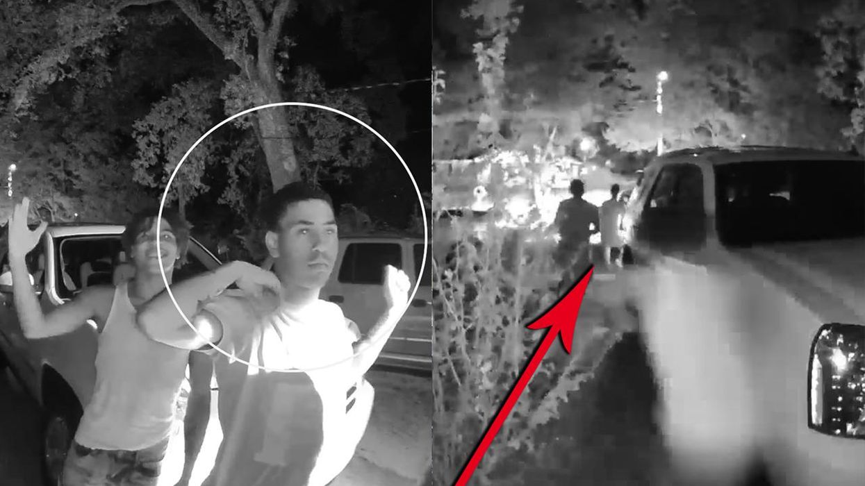 Watch Three Little Burglars Run Away When They Discover the Hard Way That the Homeowner Has a Gun