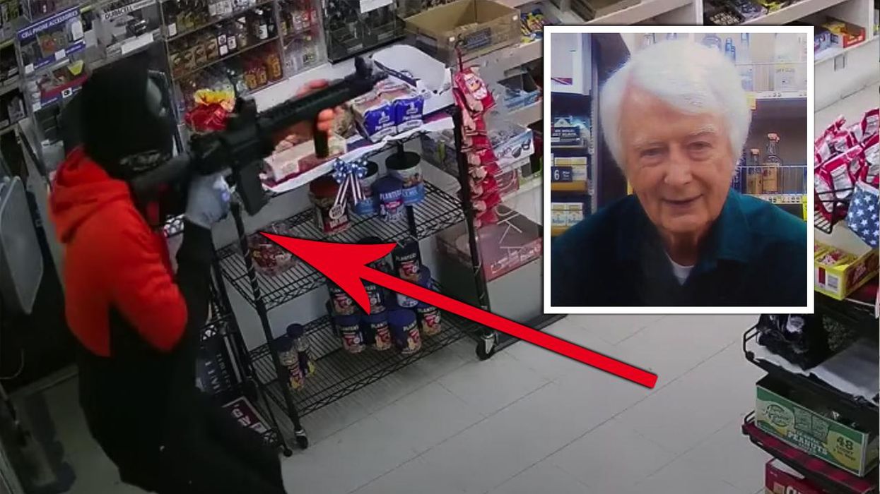 'He shot my arm off:' Elderly liquor store owner opens fire on armed robber and was a better shot