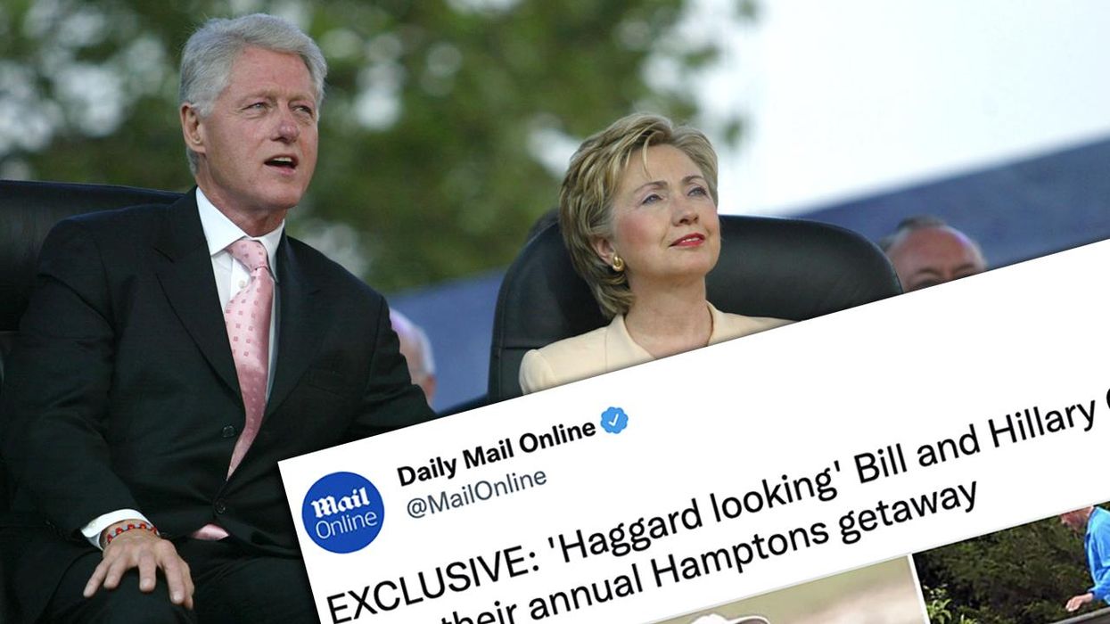 Photo: There is a Hillary and Bill Clinton sighting on the beach again, and the years have not been kind