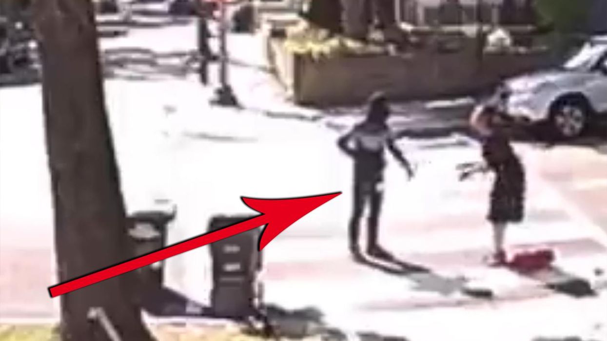 'What the f***? Shoot me': Video captures moment armed young punk discovers he chose the wrong teacher to rob