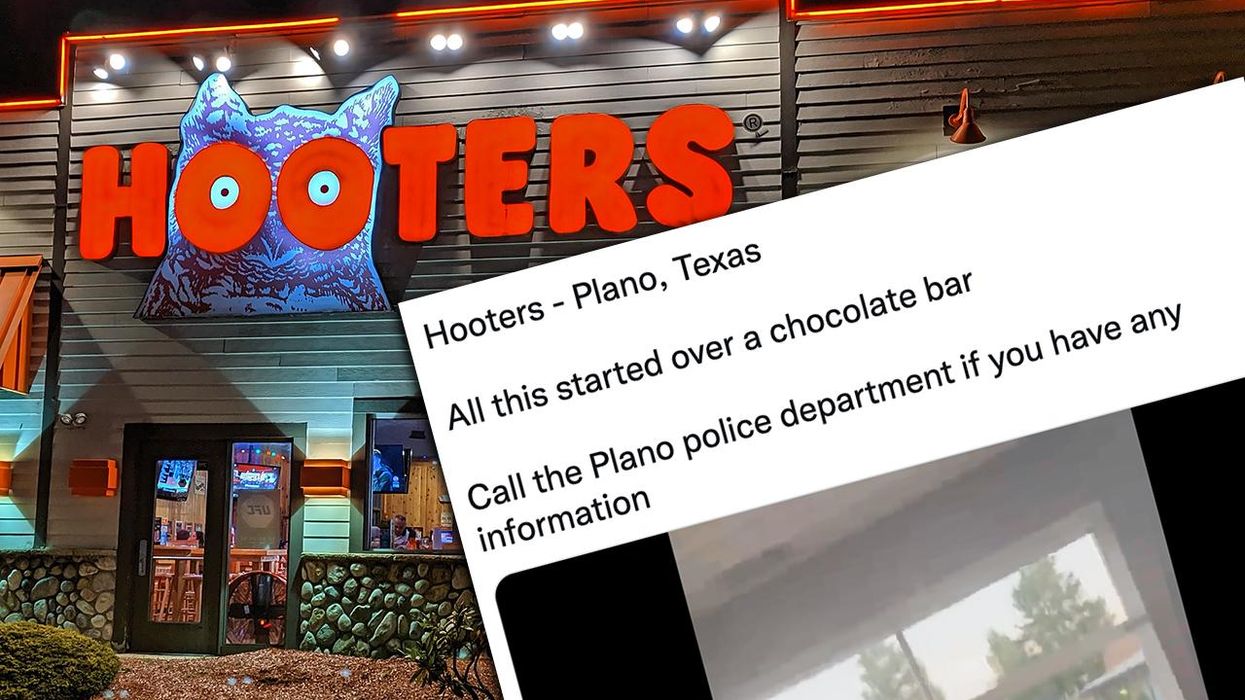 Watch: Chaos at Texas Hooters leaves manager with broken arm when youths were told not to sell chocolate outside