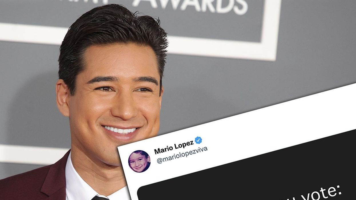 Mario Lopez shares pro-GOP voting message and based bros are coming to his defense against the leftist haters