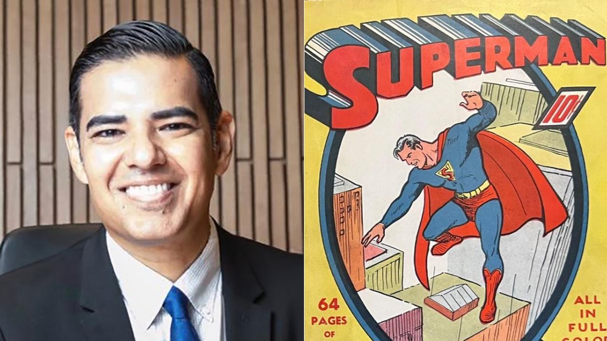 Progressive congressman will take his oath on a $5 million Superman comic book. Yes, a comic book.