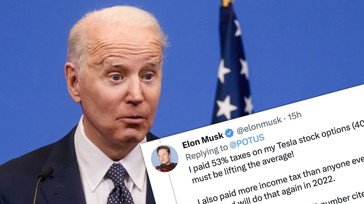 Joe Biden's jive about paying "your fair share" gets fact-checked into oblivion when Elon Musk calls down the thunder