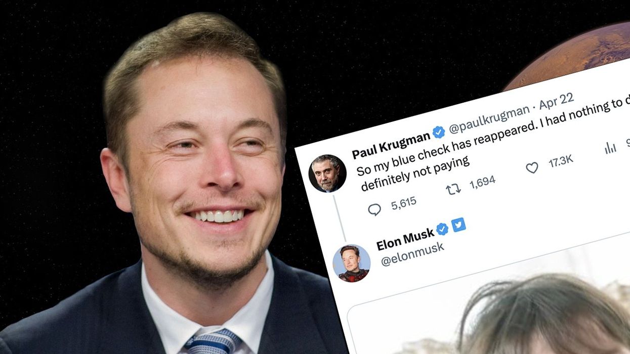 Elon Musk ENDS NYT "economist," other whiny #BlockTheBlue liberals with the single perfect meme