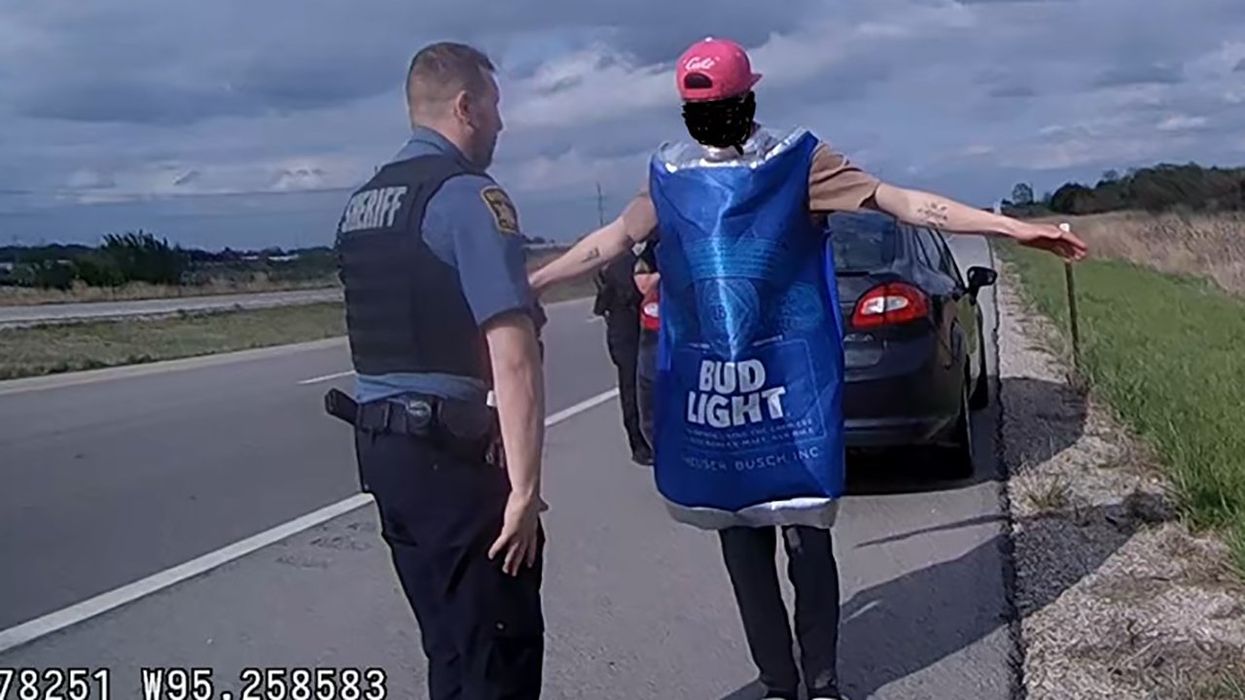 More Bud Light embarrassment: Dude dressed as beer can gets plastered on social media by police after DUI arrest