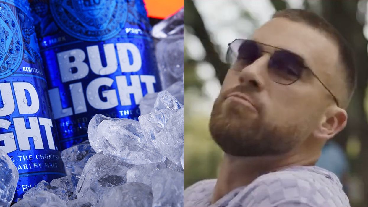 Watch: Bud Light attempts desperate return to "fratty" humor with Super Bowl champion who's not allowed to drink beer