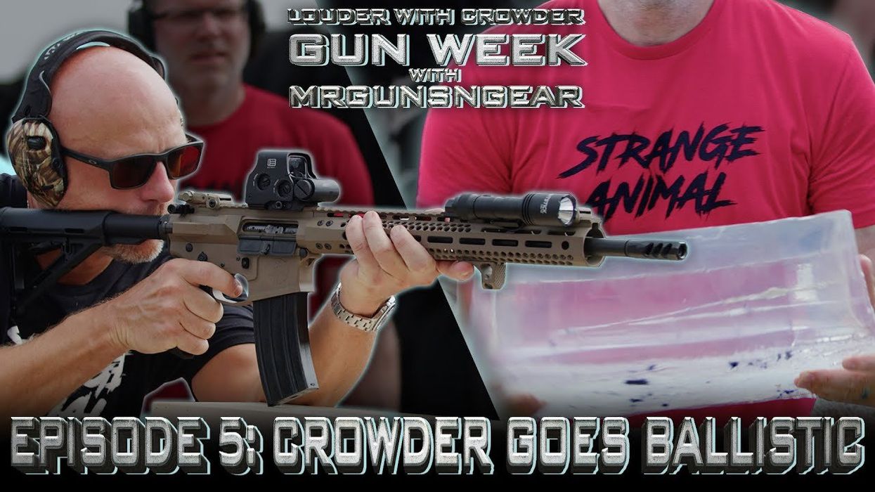 Crowder goes ballistic to display the damage of various calibers