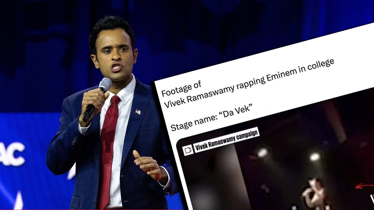 Watch: Because we owe it to the people, here's Vivek Ramaswamy spitting bars and rapping Eminem's "Lose Yourself"