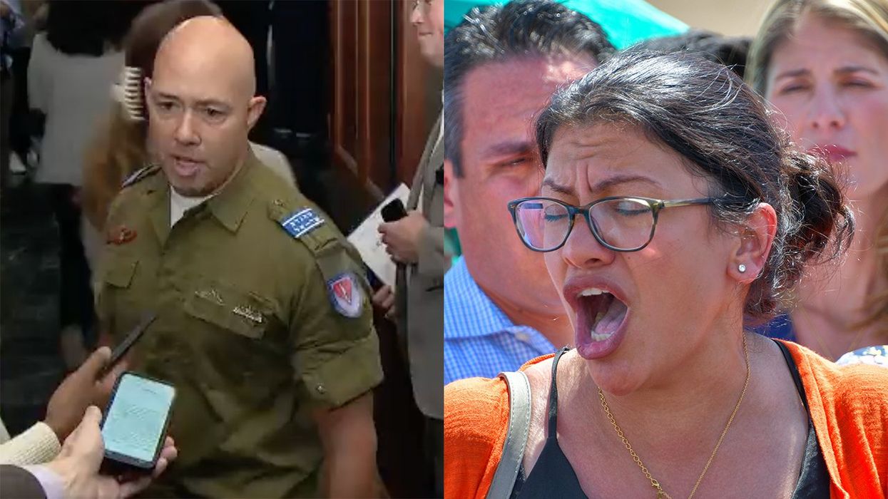 Watch: GOP congressman explains patriotic counterprotest to Rashida Tlaib flying the Palestinian flag in Congress