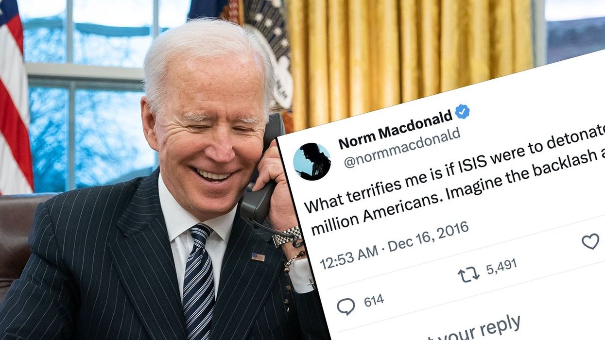 Joe Biden performs famous Norm MacDonald joke about "Islamophobia," except he wasn't being funny and was just pathetic