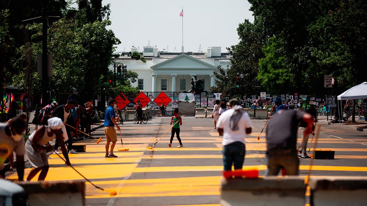 Crime-Ridden Washington DC Spends $270k To (Checks Notes) Repaint BLM Outside White House