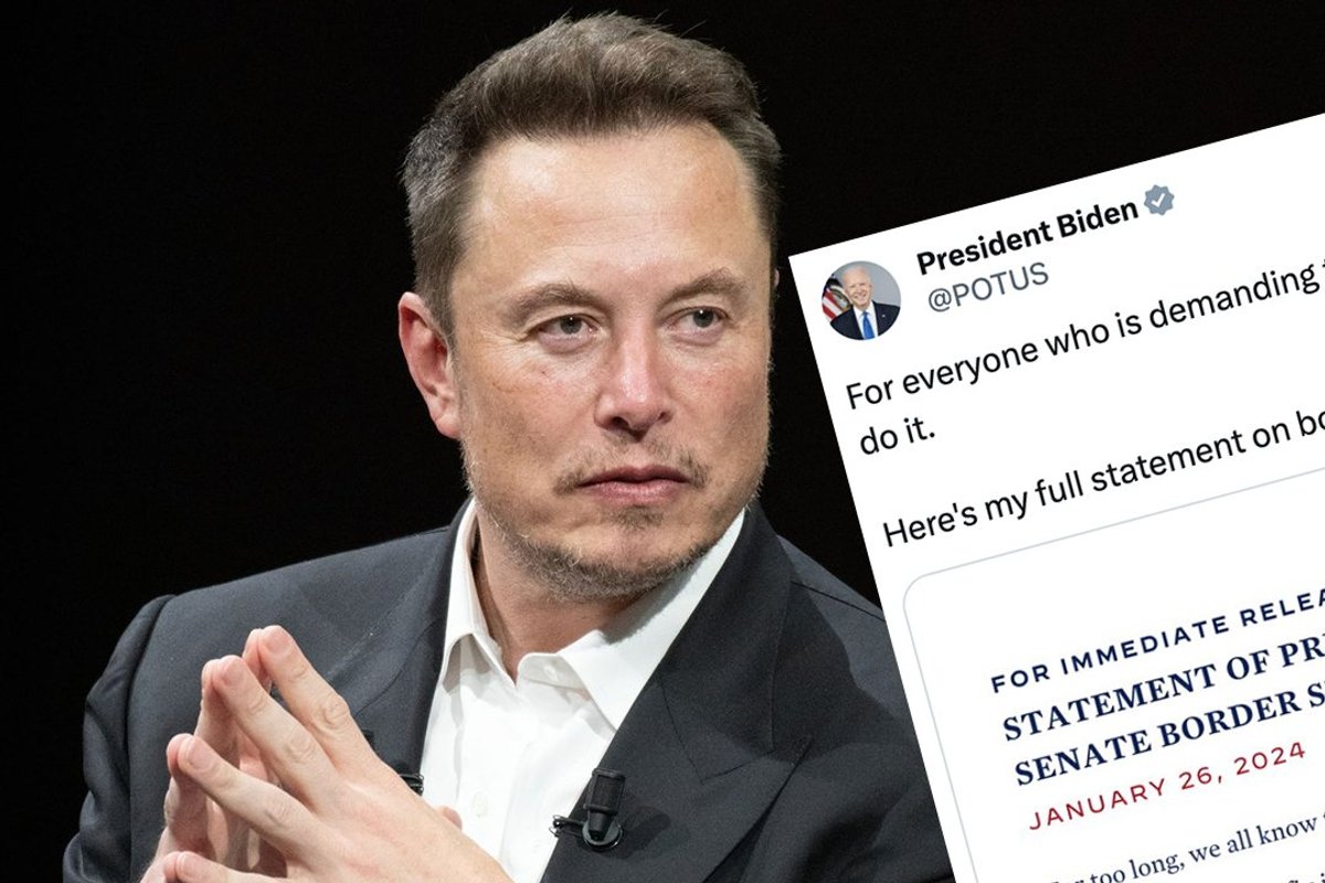 Elon Musk exposes the truth about Biden's new "border security" bill and the open borders Democrats are gonna hate it