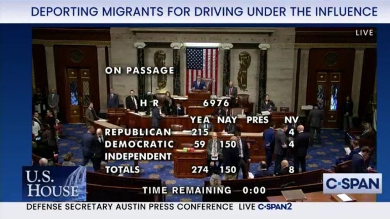 The pro-illegals Democrat caucus swells to 150 congress members after voting to NOT deport illegal migrants guilty of DUI