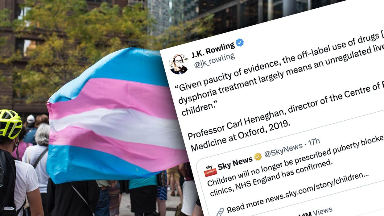 UK follows the science and bans puberty blockers for minors, of course JK Rowling is dropping mics about it