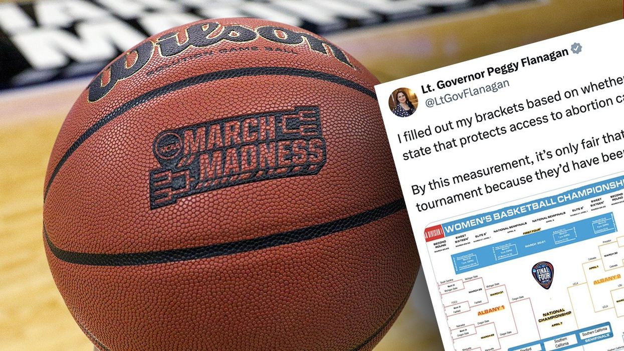 Minnesota's woke Lt. Gov slam dunks the virtue signaling with this all abortion March Madness bracket