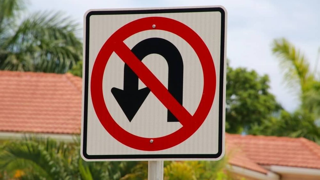 LA neighborhood removes common "No U-Turn" signs because, apparently, they were anti-gay or something