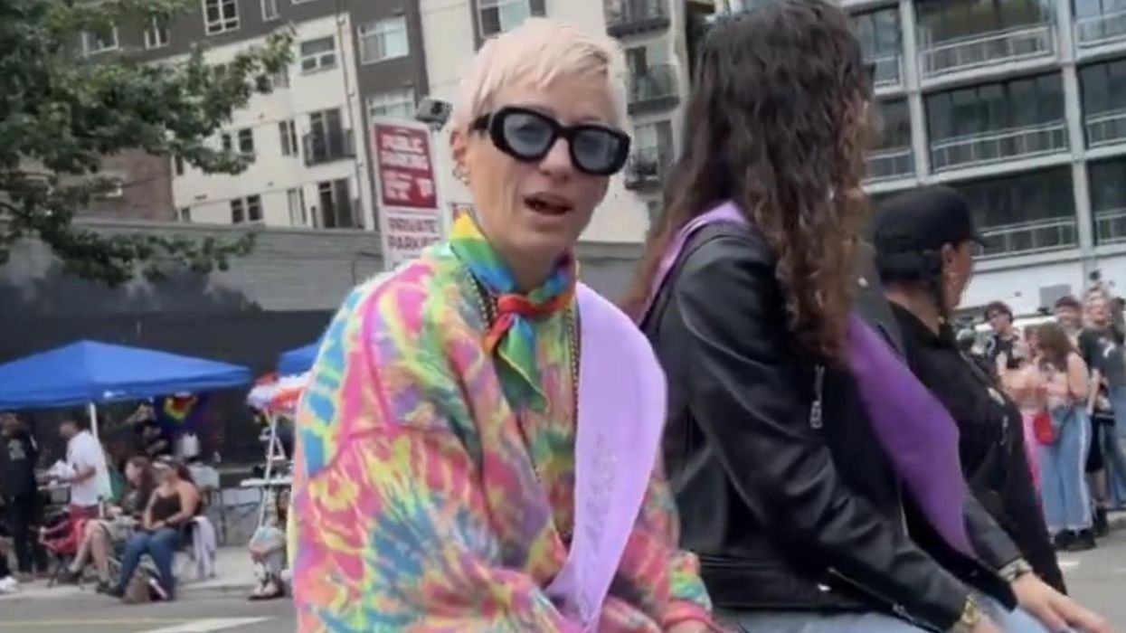 Watch: Megan Rapinoe's silence when confronted on support of allowing boys in girls' sports speaks volumes