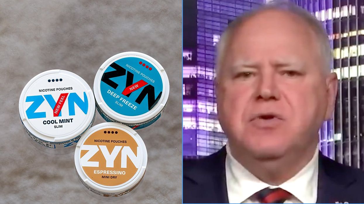 It's on, now: Kamala Harris sidekick Tim Walz demands a 95% tax on your Zyn