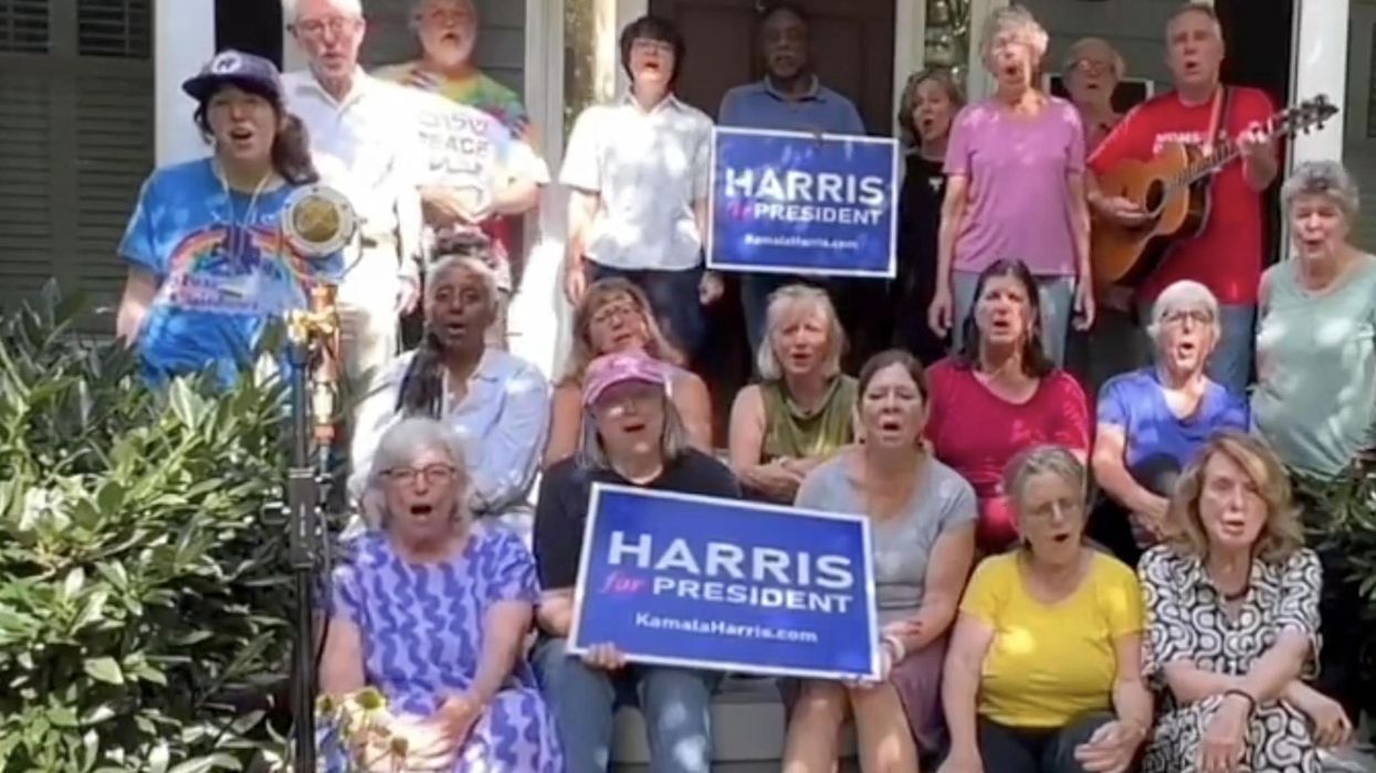 Watch: Old white people have been activated for Kamala Harris, and they have this cringe song for you