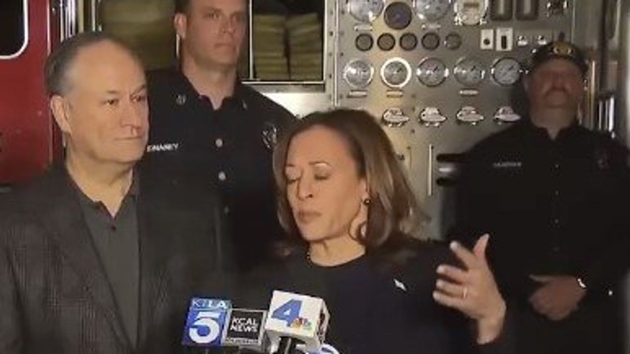 Watch: Kamala Harris refuses to go away, tosses a word salad for LA firefighters that have been through enough