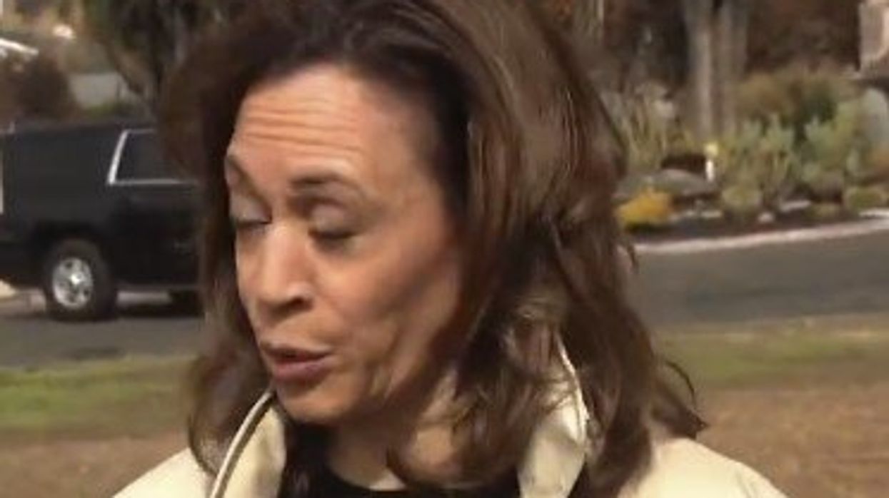 Kamala Harris performs her most inspiring" speech yet while touring CA fire destruction: "You can smell it"
