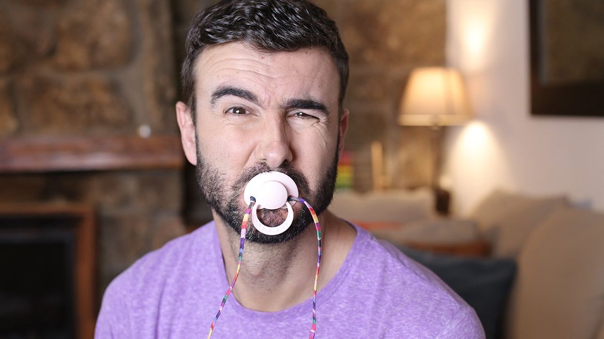 New trend has grown adults sucking on pacifiers because they can't handle being grown adults; it reeks of a psyop