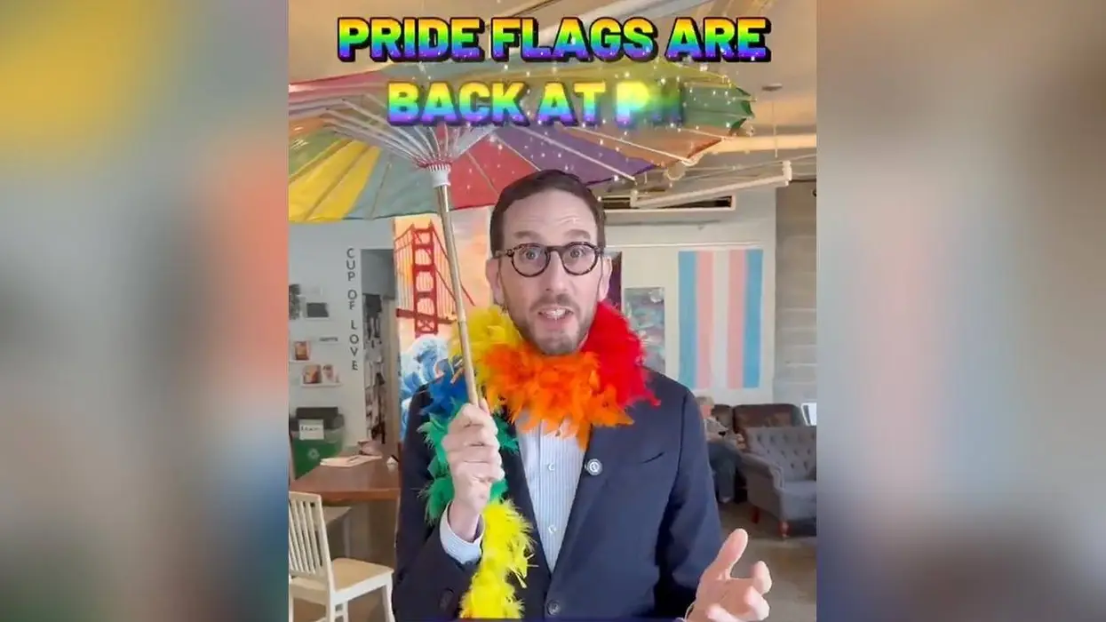 Creepy senator looking to replace Nancy Pelosi is celebrating forcing a restaurant to put a pride flag back up