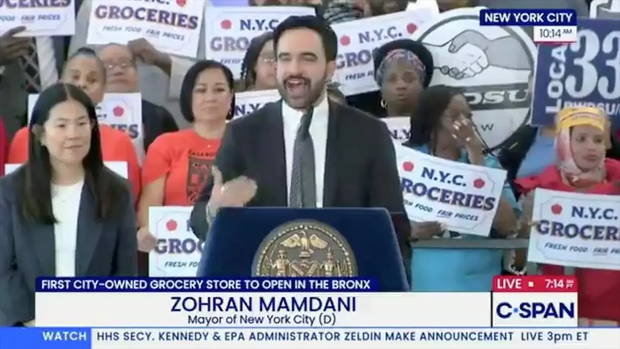 Mamdani desecrates Ronald Reagan's classic quote on government "help" to push his socialist run grocery store