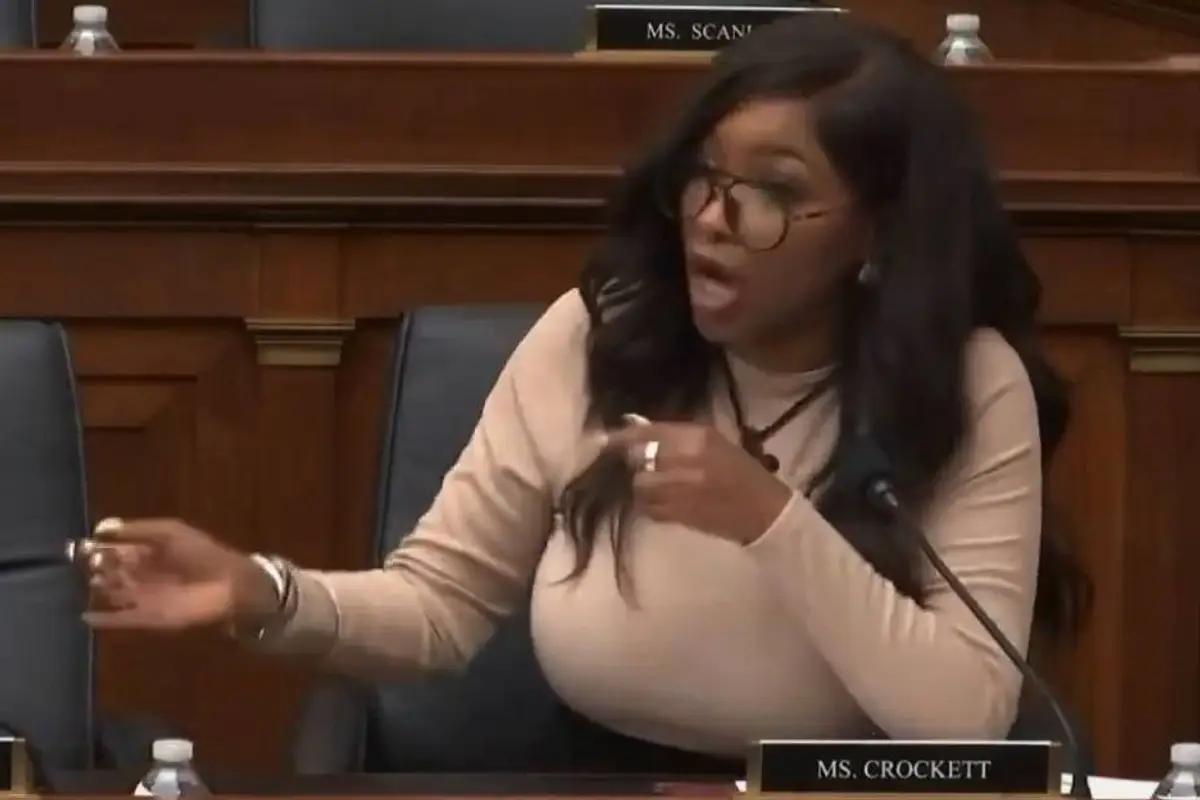 Jasmine Crockett squeezes in one more anti-white men lecture before she is out of a job