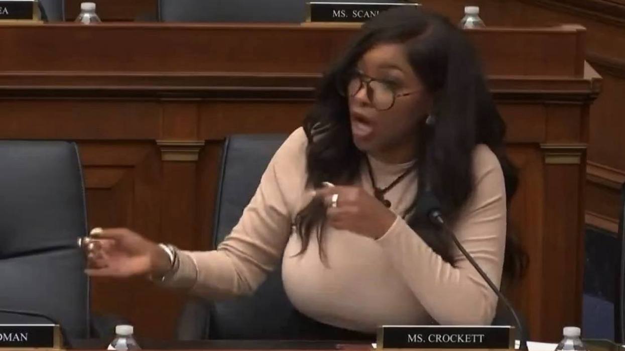 Jasmine Crockett squeezes in one more anti-white men lecture before she is out of a job