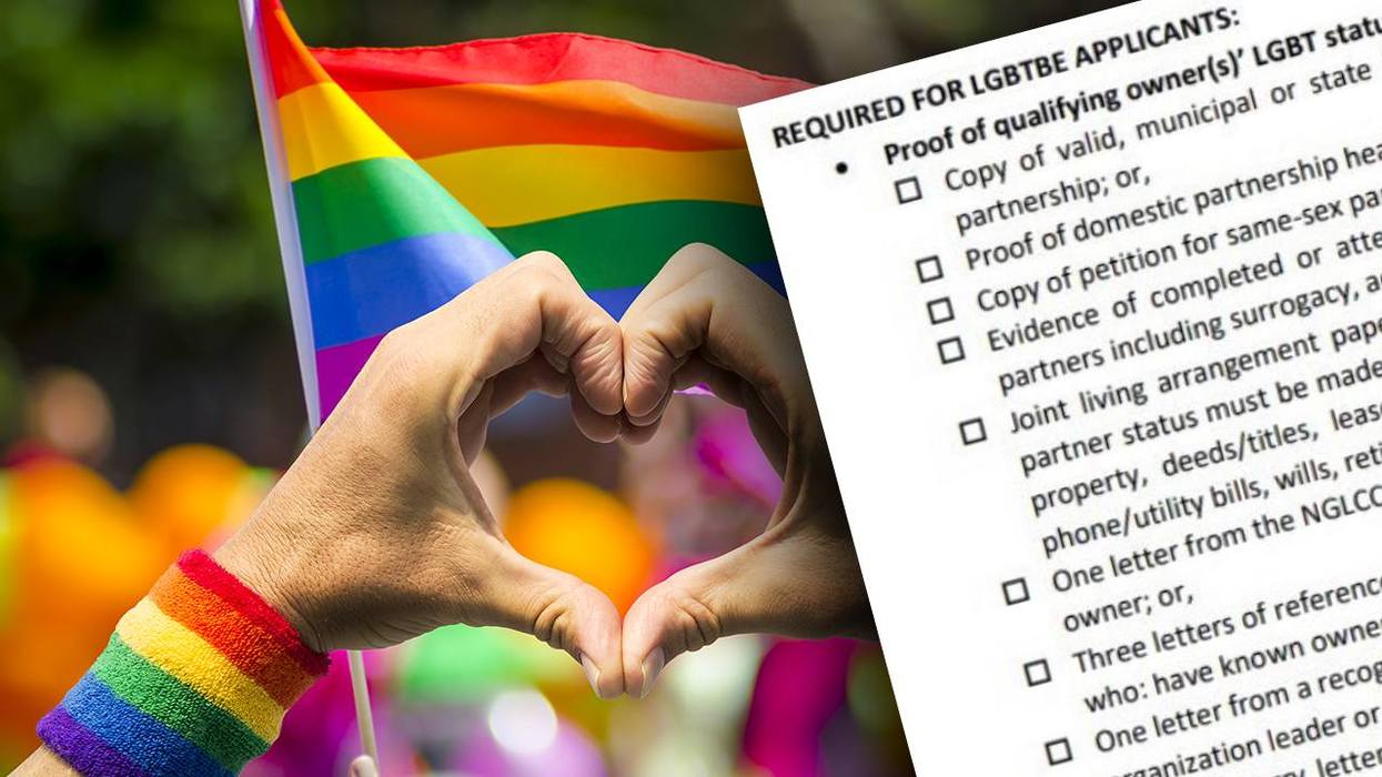 CA has a checklist to make sure you're gay enough before giving out government contracts