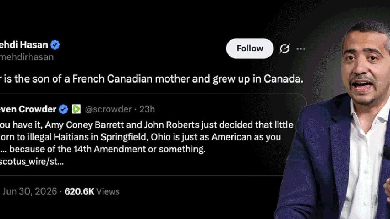 Watch: Mehdi Hasan and "Indian Mickey Rourke" put Crowder's name in their mouths...