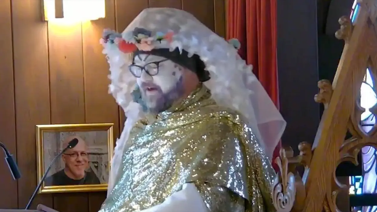 Drag queen, speaking at a church, cites scripture as proof of why Jesus would want all the gays out of the closet