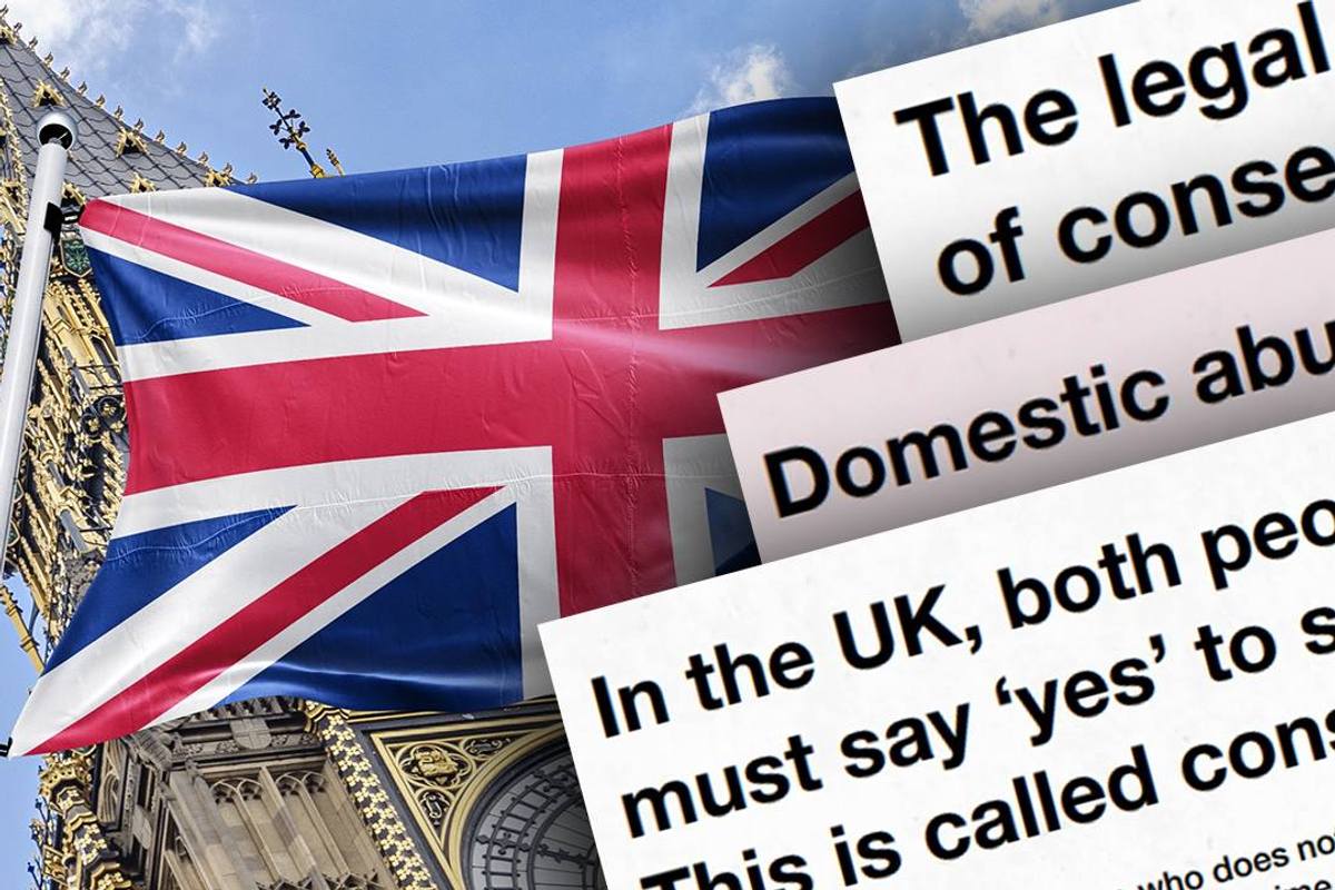 UK's Home Office releases literature explaining to migrants sexual assault is bad, child abuse is illegal (they might not know)