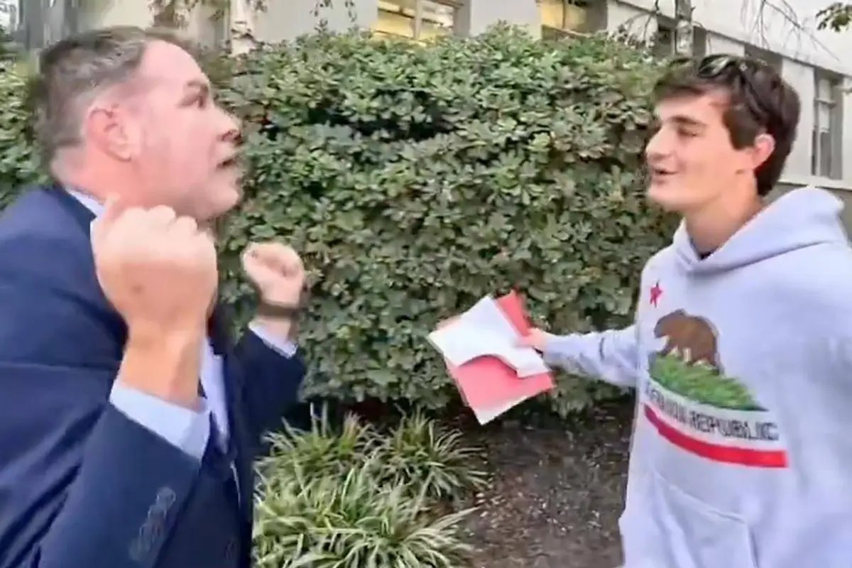 Chief of Staff behind CA's "Stop Nick Shirley Act" attempts to stop Nick Shirley. Hilariously fails.