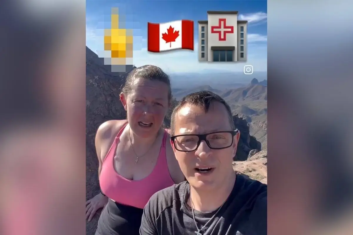 Canadian couple comes to America where, instead of being euthanized by the government, she received treatment for cancer