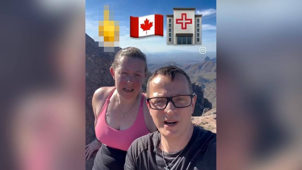 Canadian couple comes to America where, instead of being euthanized by the government, she received treatment for cancer