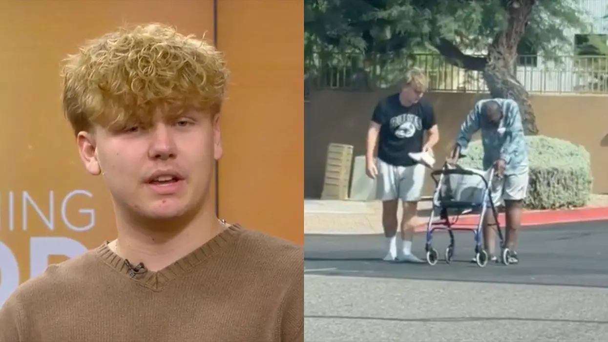 Teen Gives Elderly Man His Shoes With No One Watching, And The Interaction Went Viral