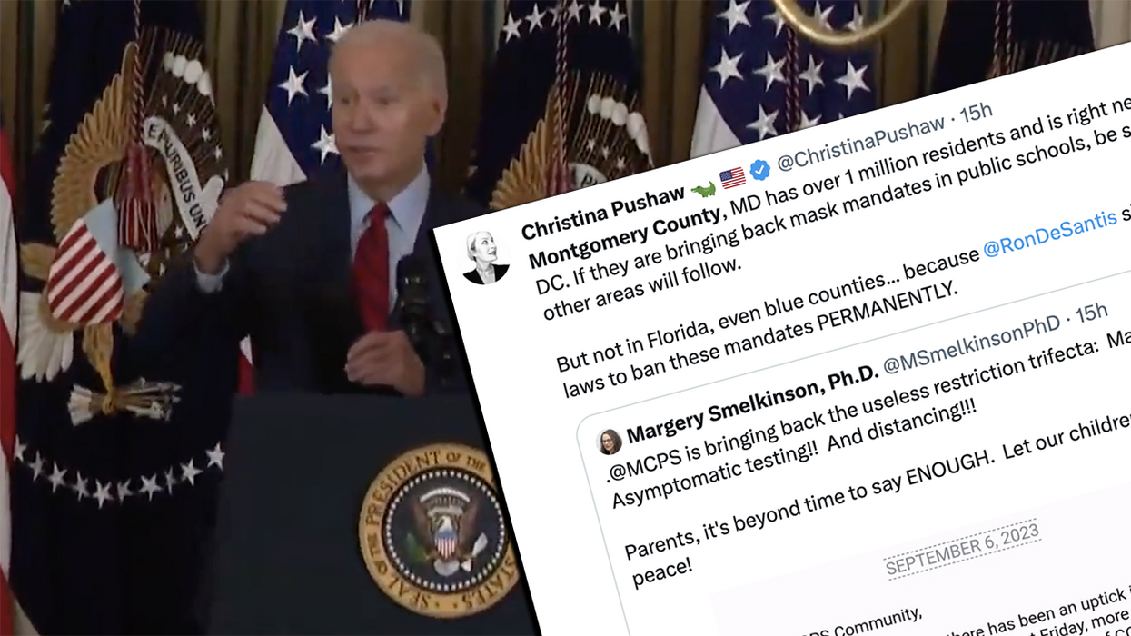 Watch: Joe Biden accidentally exposes his mask theater for what it is as Beltway schools mask up ten-year-olds again