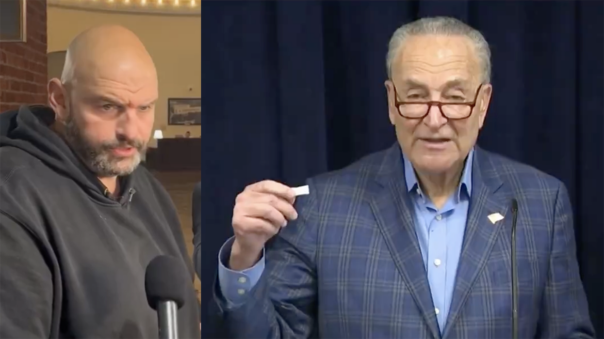 Dem-on-Dem: John Fetterman tells Chuck Schumer where to stick his ZYNsurrection, says he stands on "the side of freedom"