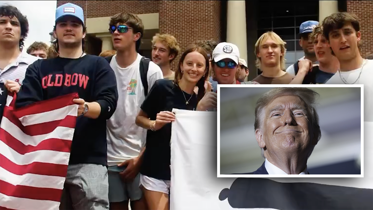 Trump embraces "frat boy summer," drops new fire campaign ad celebrating patriotic college students defending our flag