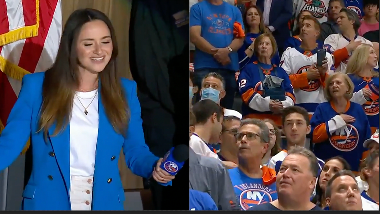 When She Stopped Singing the National Anthem, Sports Fans Took Over and It Will Give You Chills