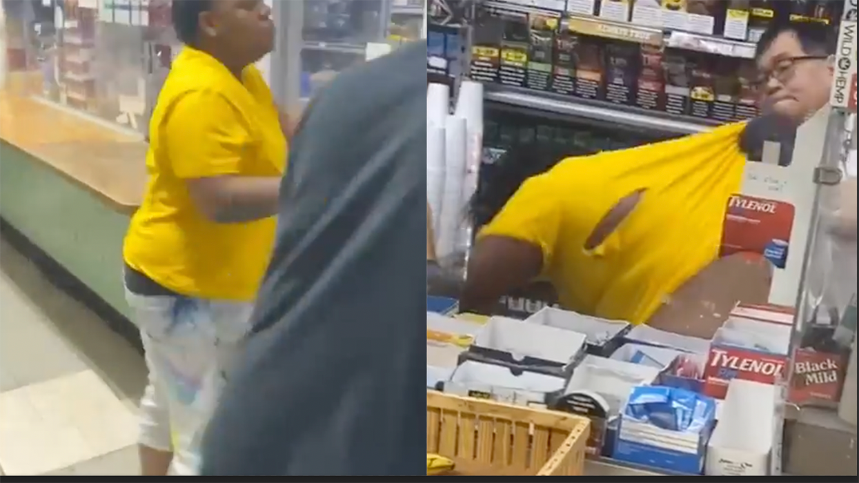 Belligerent Woman Attacks Convenience Store Clerk, Discovers Hard Way the Clerk's Got Hands