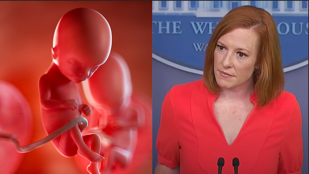 Jen Psaki Snaps at Reporter Asking If Biden Believes Unborn Baby at 15 Weeks is 'Human,' Refuses to Answer