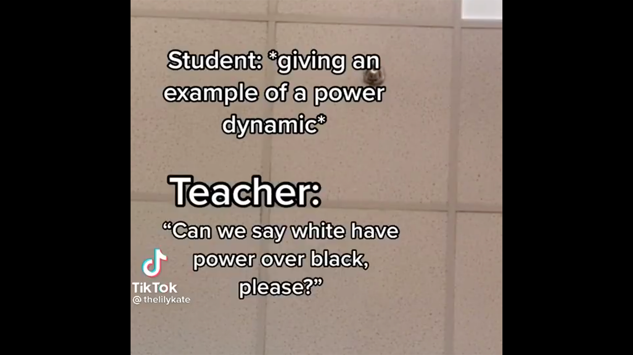 Hidden Student Video Exposes Teacher Attempting to Indoctrinate Classroom with Her 'Critical Theories'