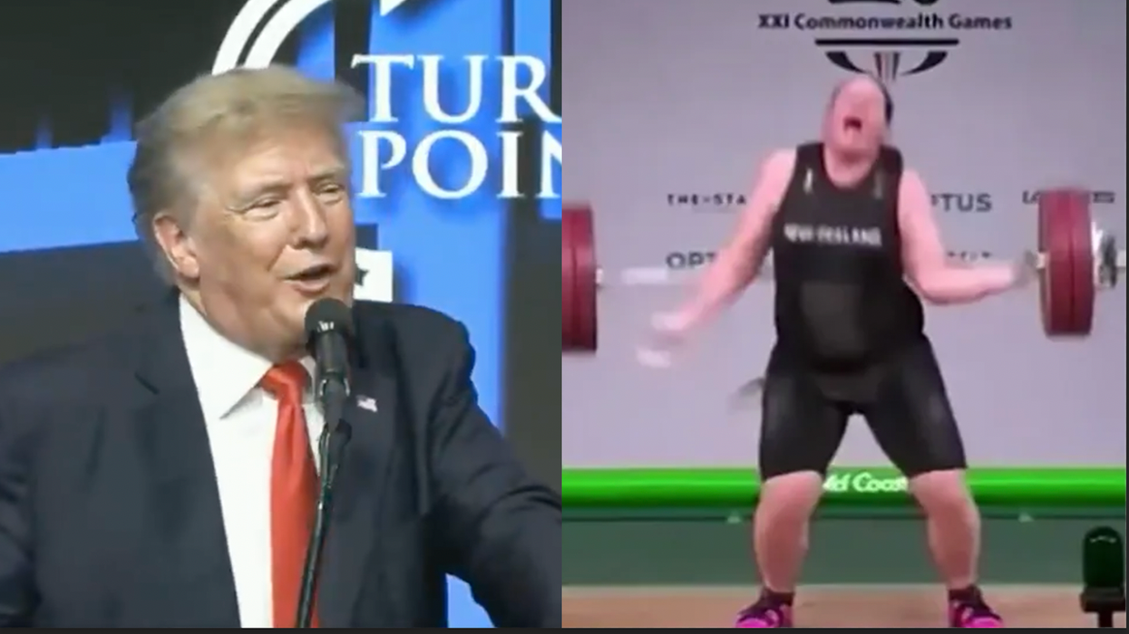 Donald Trump Cracks Jokes About Transgender Olympian Laurel Hubbard While His Audience Roars