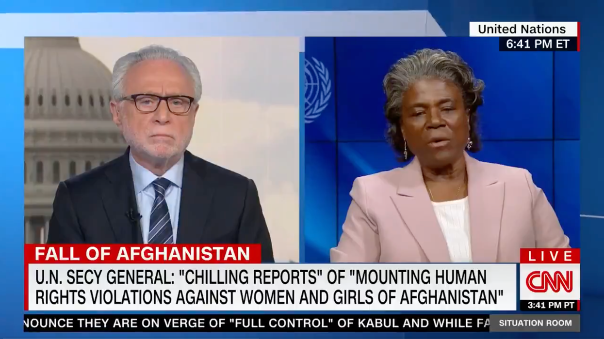 Biden's UN Ambassador Brags That United Nations Sent Taliban a 'Strongly Worded' Letter About Women's Rights