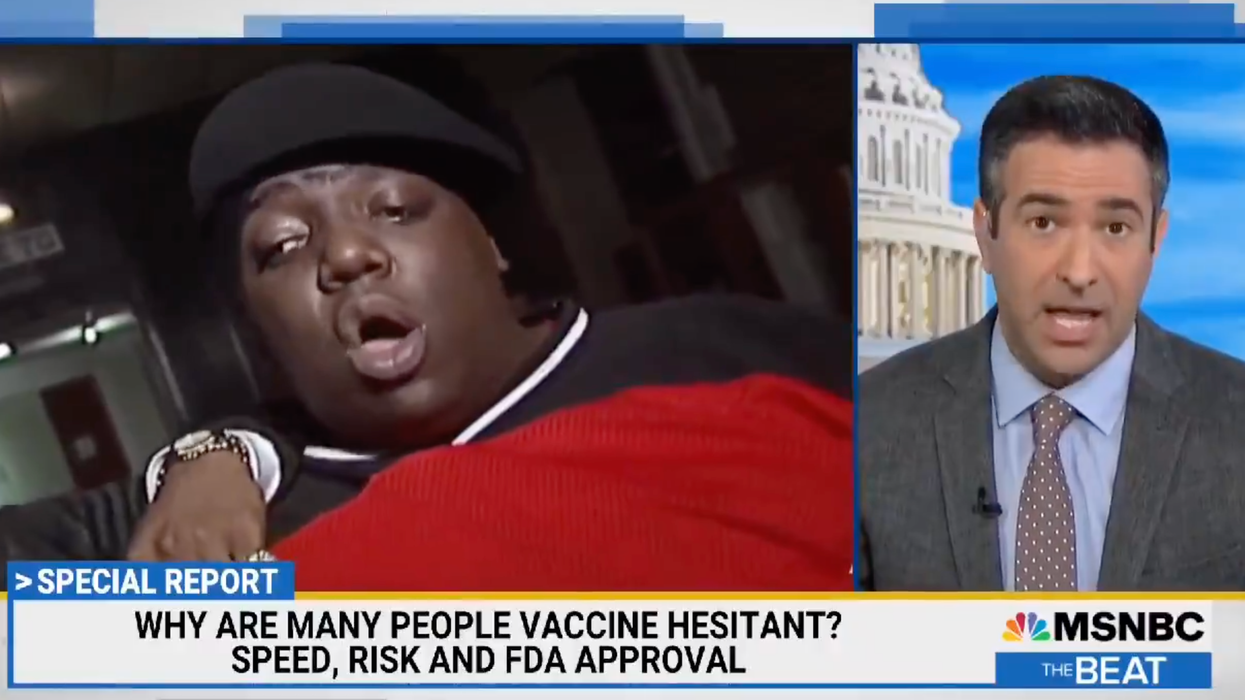 MSNBC Star Tries Using Biggie Smalls Lyrics to Address V*cc*ne Hesitancy. Fails and Looks Stupid Instead